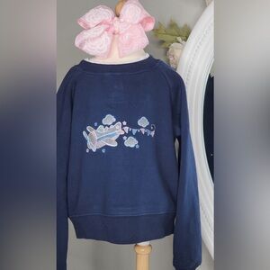 Girl Sweatshirt with Embroidery Design